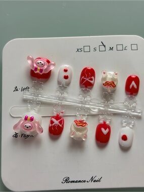 Pick One Pair! Kids Cute Character Press-On Nails 1-4
